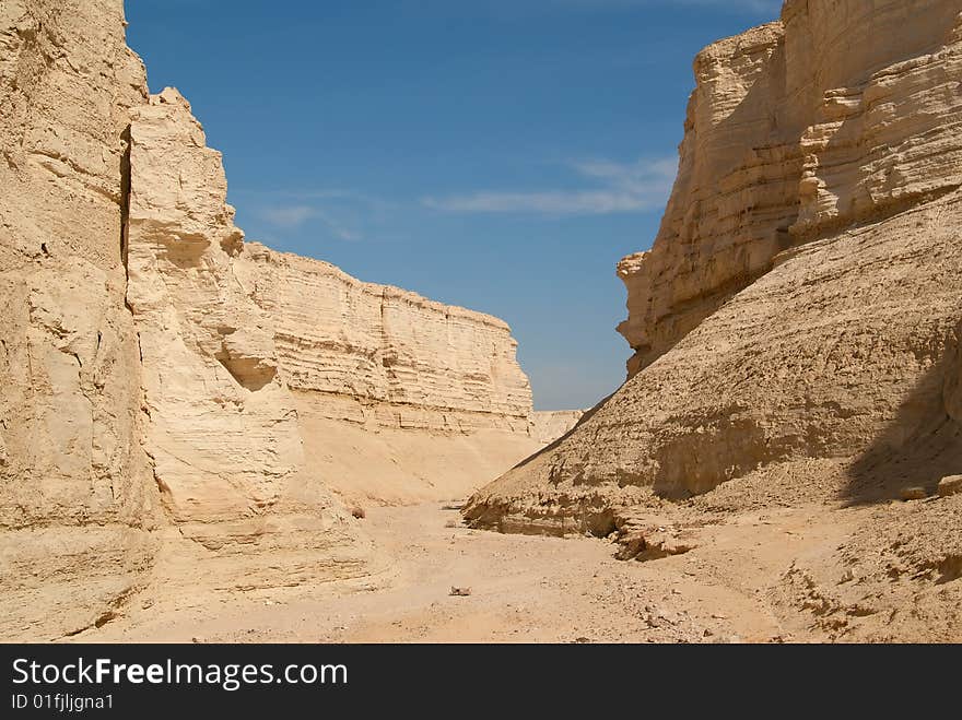 The Perazim canyon. Judean Desert nature reserve, Israel. The Perazim canyon. Judean Desert nature reserve, Israel.