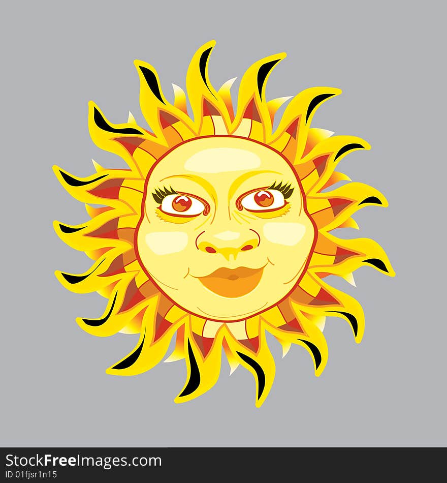 Vector Illustration of Tribal Sun