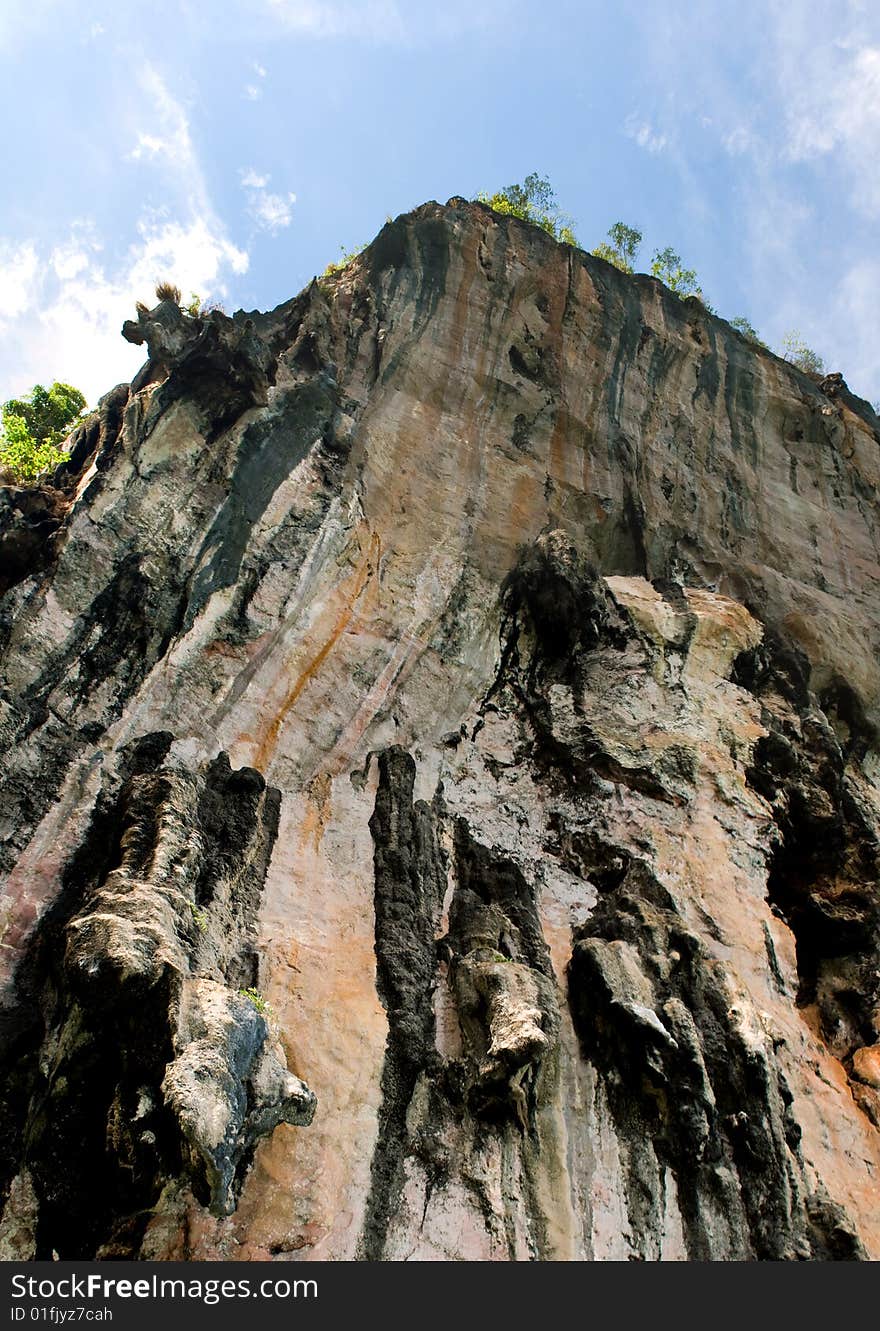 Tropical rock in Phuket, Thailand