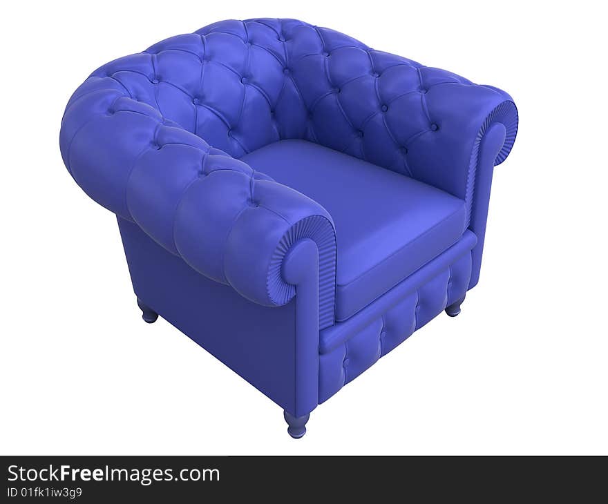 Image of armchair. White background.