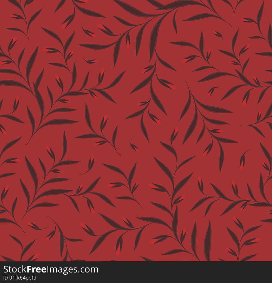 Vector floral seamless background pattern. Vector floral seamless background pattern