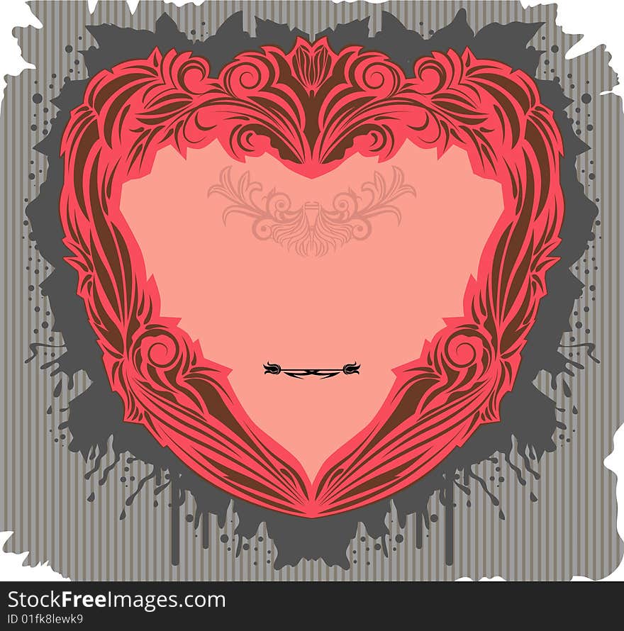 Valentine s floral heart