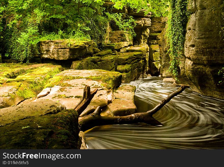 The river in the small canyon