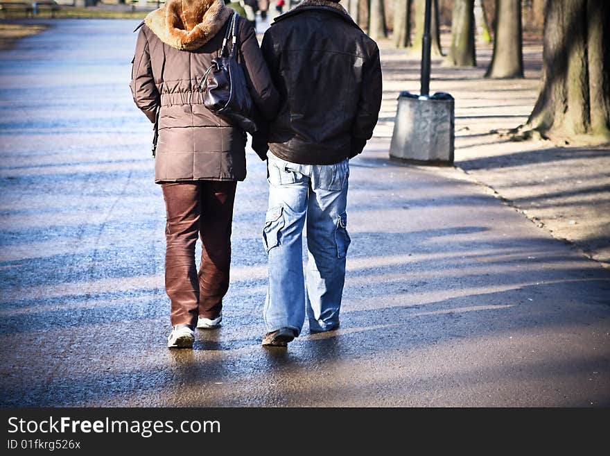 People walking on tje street. People walking on tje street