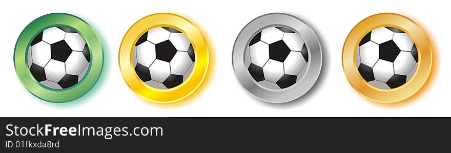 Football buttons/icons