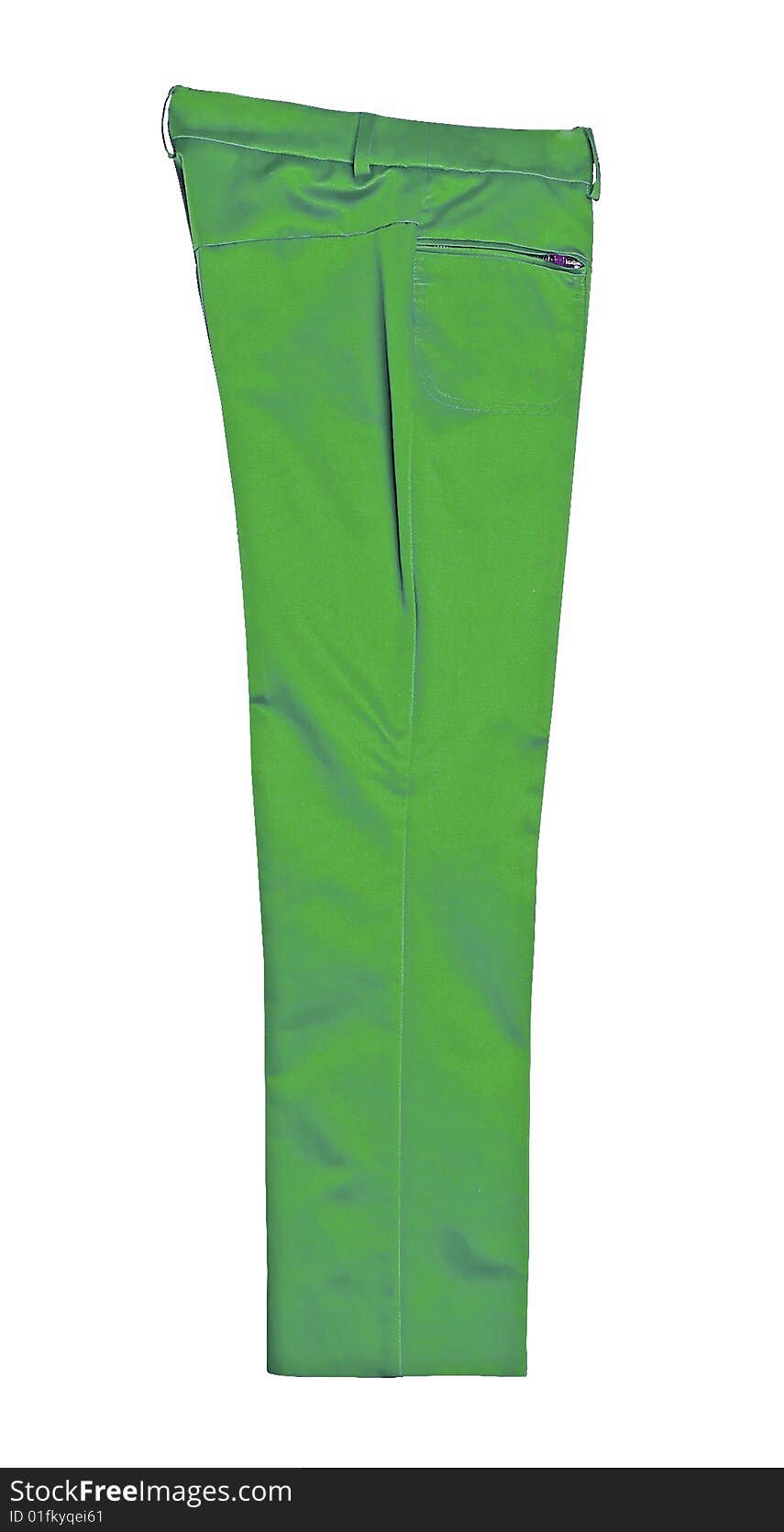 Woman fashion green color trousers