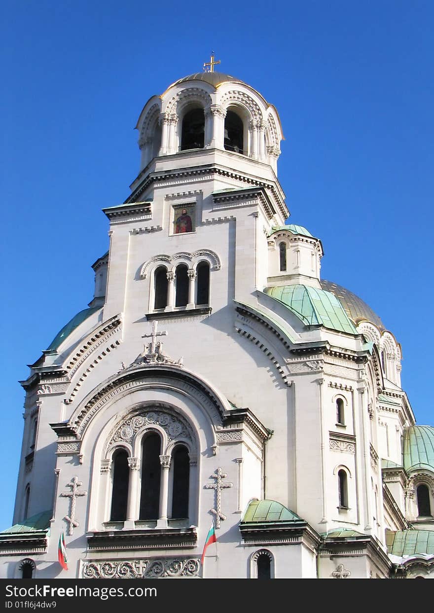 Aleksander Nevsky Cathedral in Sofia, Bulgaria. Aleksander Nevsky Cathedral in Sofia, Bulgaria.