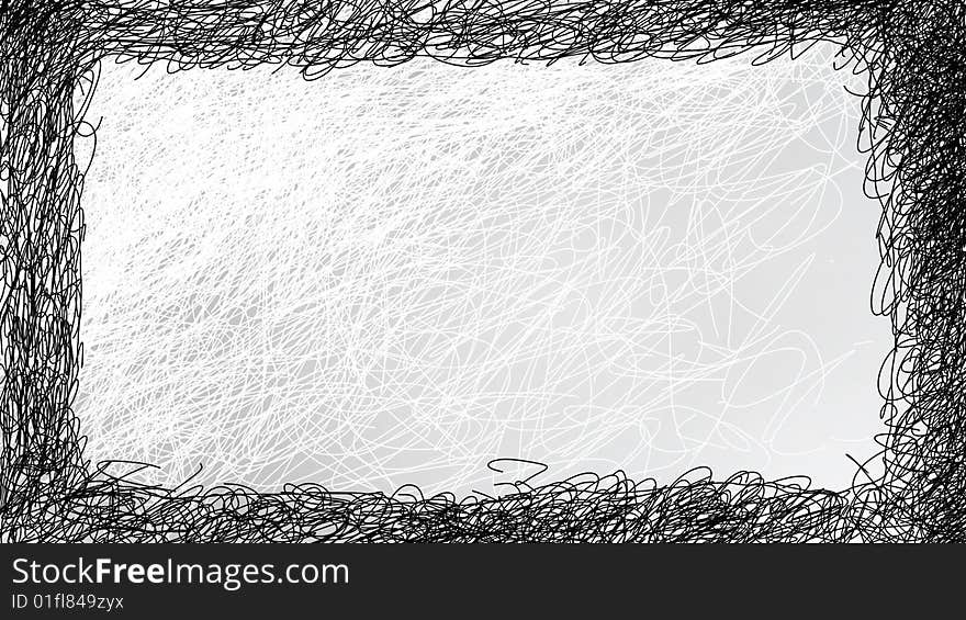 Black and white abstract texture frame. Black and white abstract texture frame