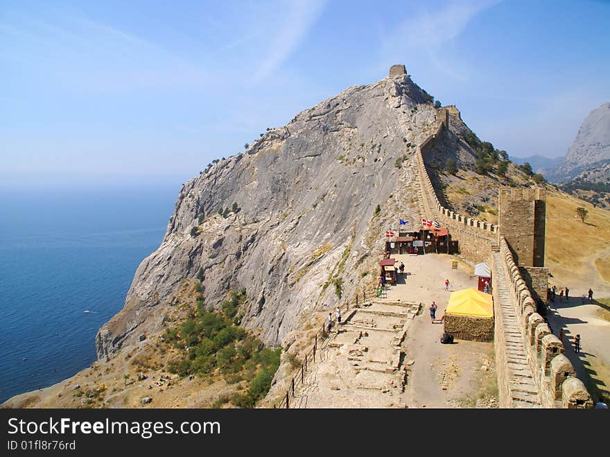 Sudak Fortress In Crimea