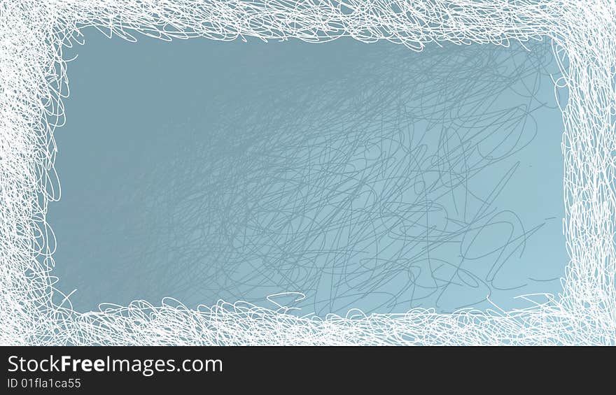 Winter abstract texture frame