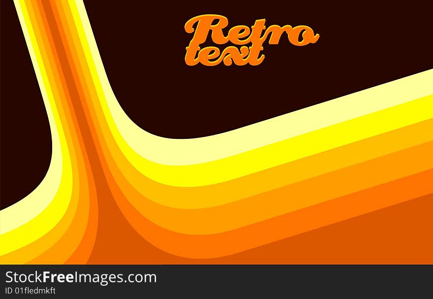 Retro style wave background illustration. Retro style wave background illustration