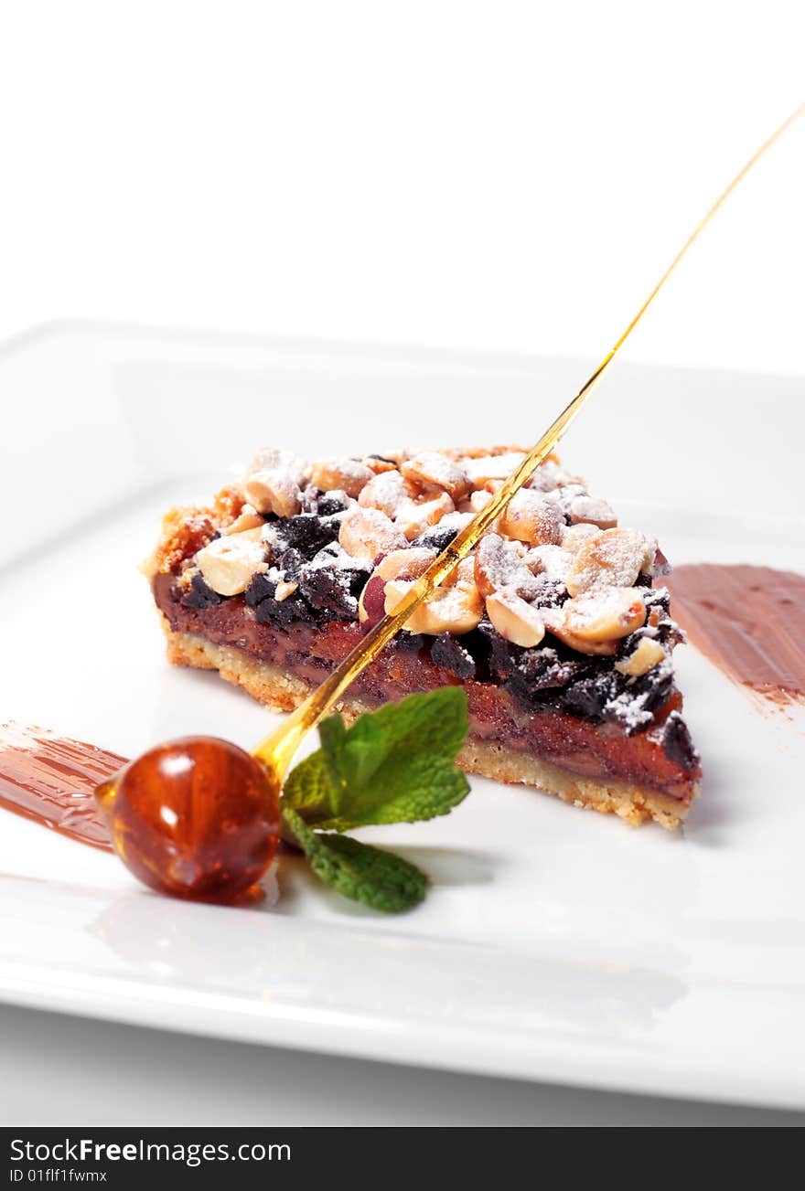 Chocolate Shortcake With Dried Fruit And Nuts