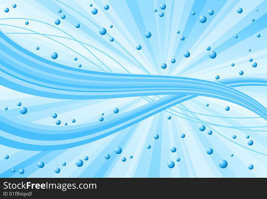 Vector illustration of Abstract Blue