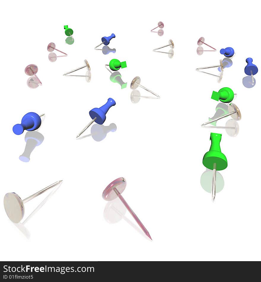 Color thumbtack