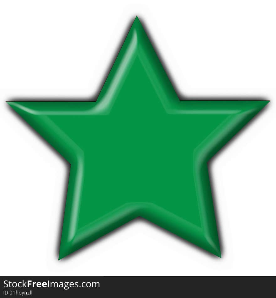 Lybia Button Flag Star Shape