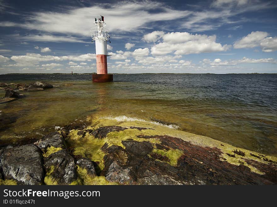 Lighthouse in the summer