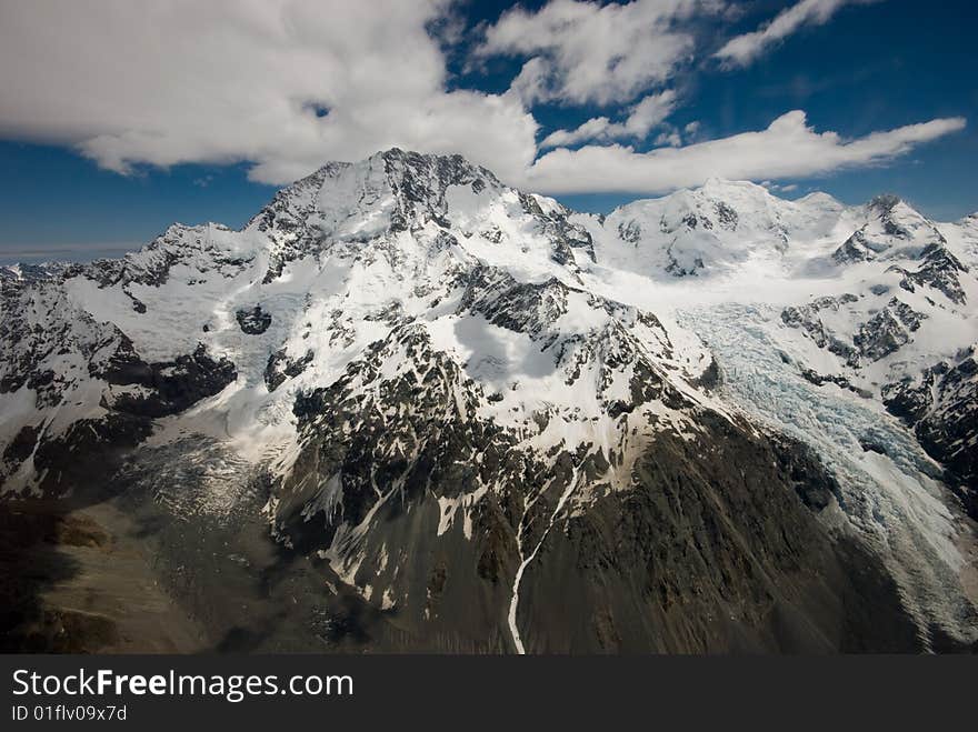 Mountains and Glacier New Zealand