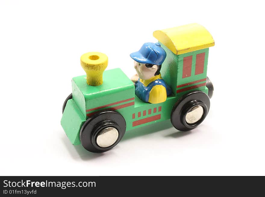 Green Toy Train