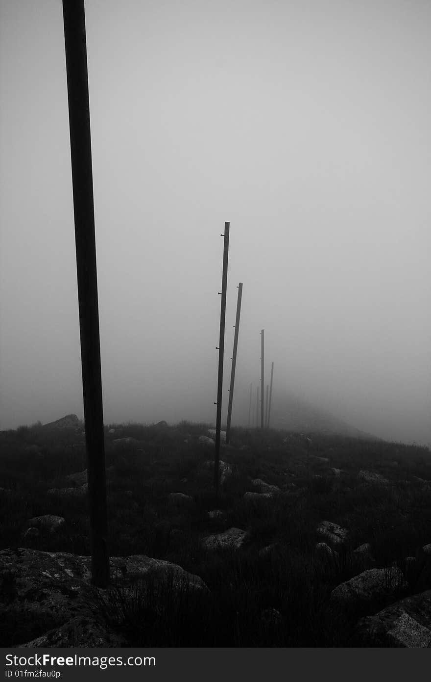 Path in fog