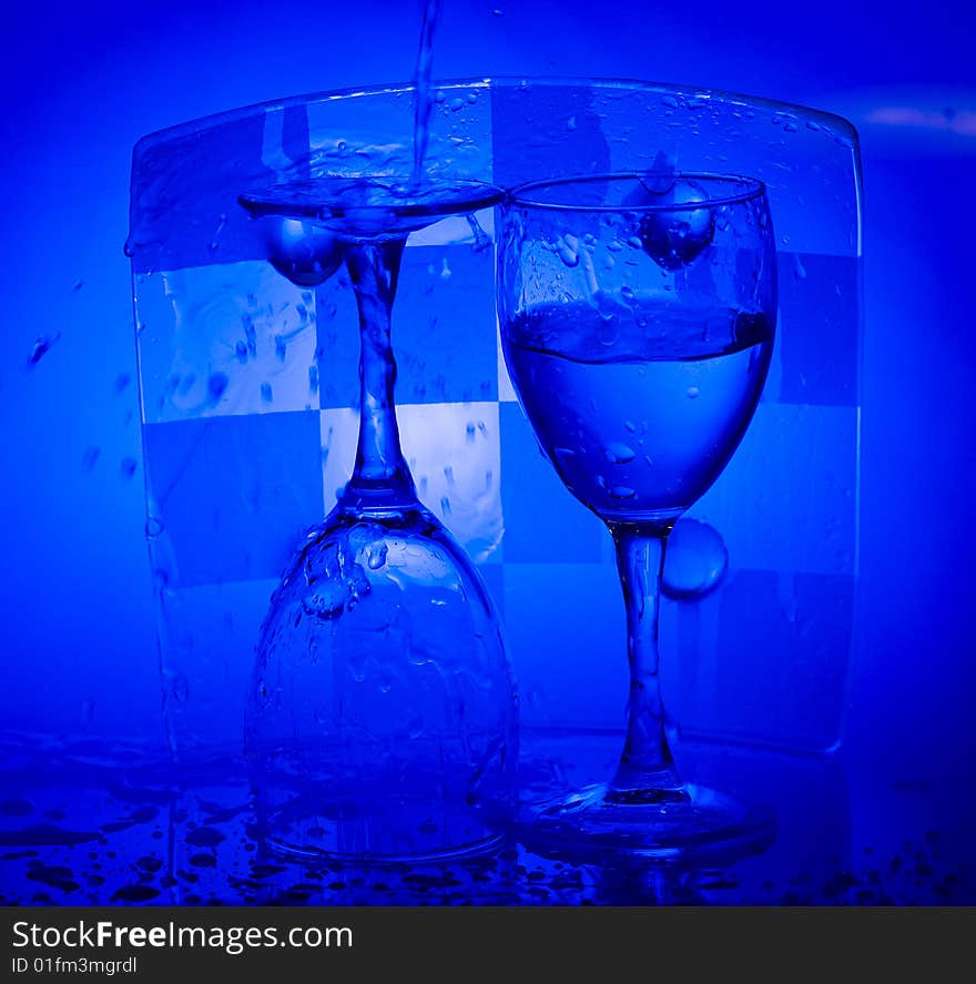 Glasses with water