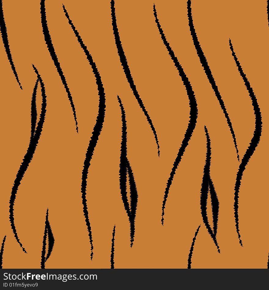 Tiger brown skin seamless pattern. Tiger brown skin seamless pattern.