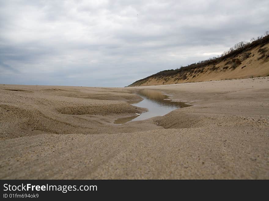 Sandy beach