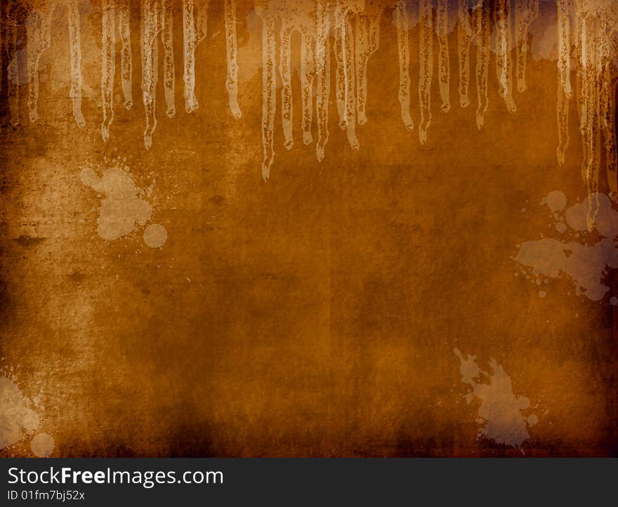 Brown background with bright effects. Abstract illustration. Brown background with bright effects. Abstract illustration