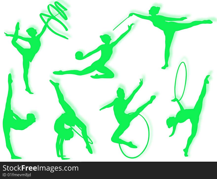 Rhythmic gymnastics exercises