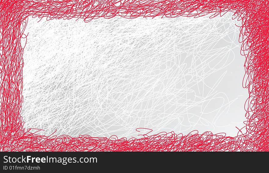 Red and white abstract texture frame. Red and white abstract texture frame