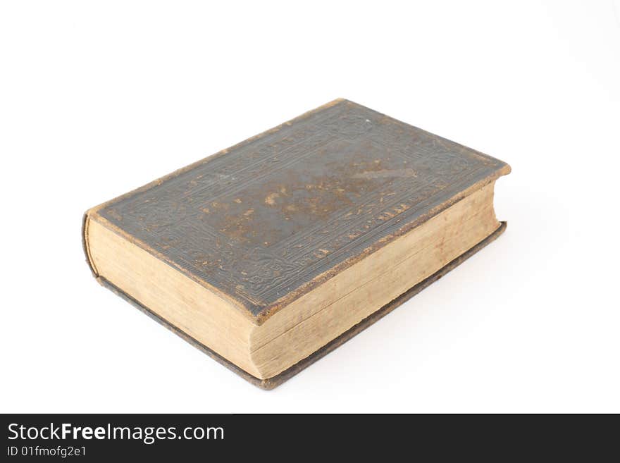 Antique book on white background