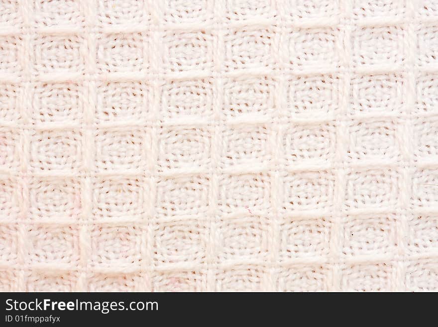 Closeup of white kitchen towel