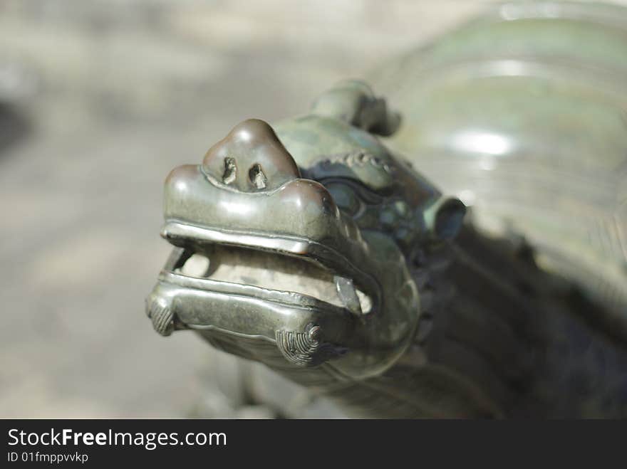 This is a Decorations in China Palace Museme. In fact this not only a turtle, it is mixed with dreagon. This is a Decorations in China Palace Museme. In fact this not only a turtle, it is mixed with dreagon.