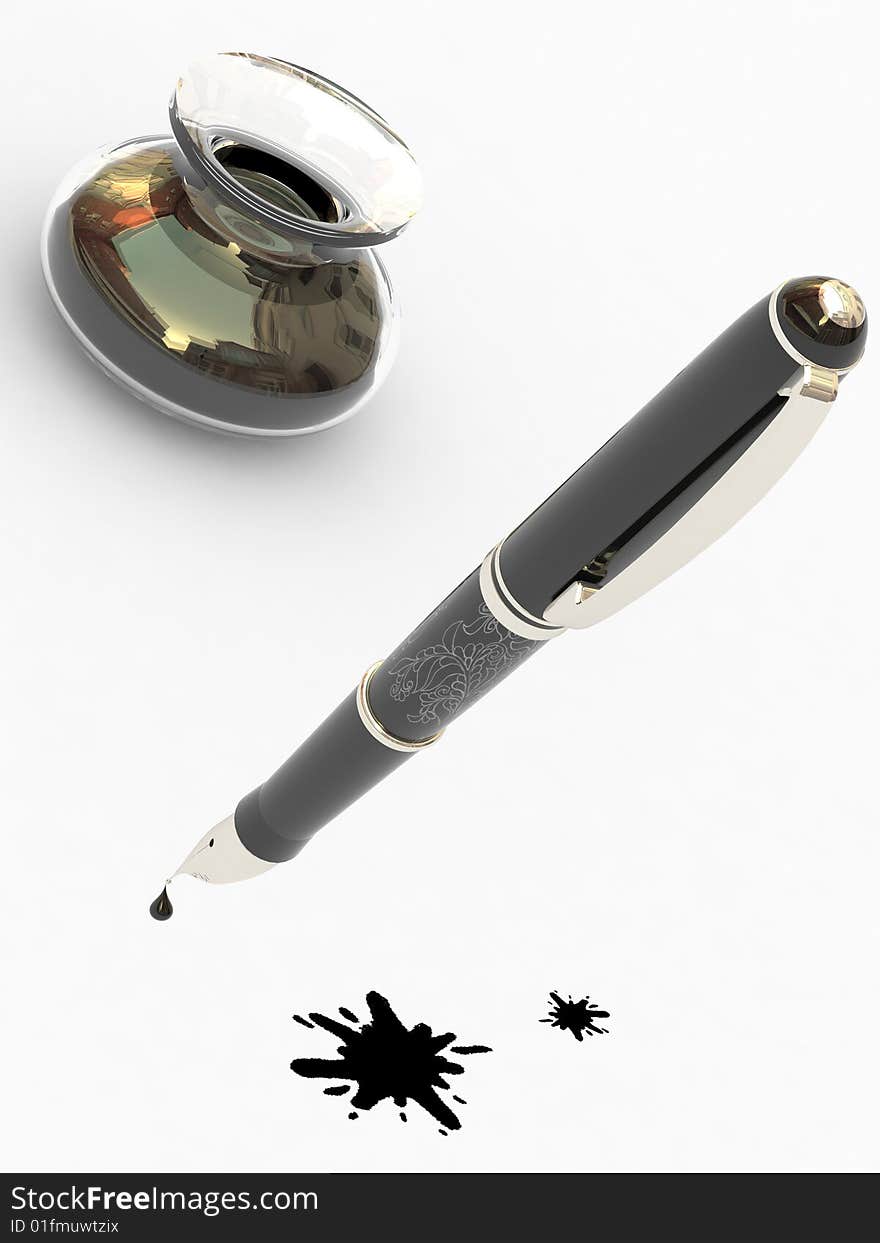 Retro fountain pen