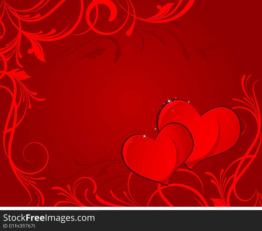 St. Valentine background.