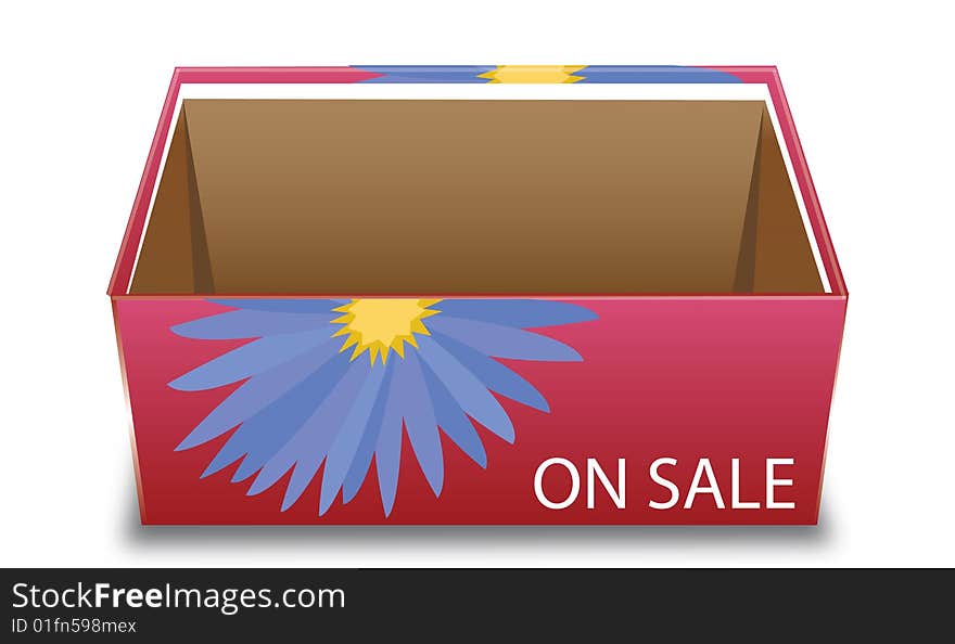 Flower Open Box with On Sale message