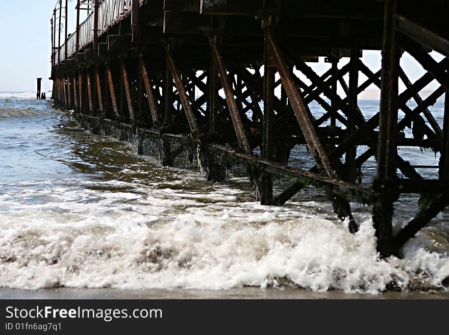 Crashing Waves and Pier