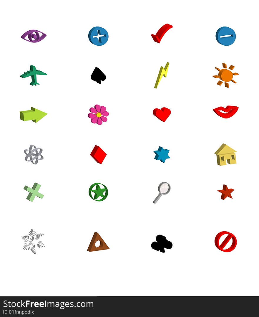 Vector symbols icons