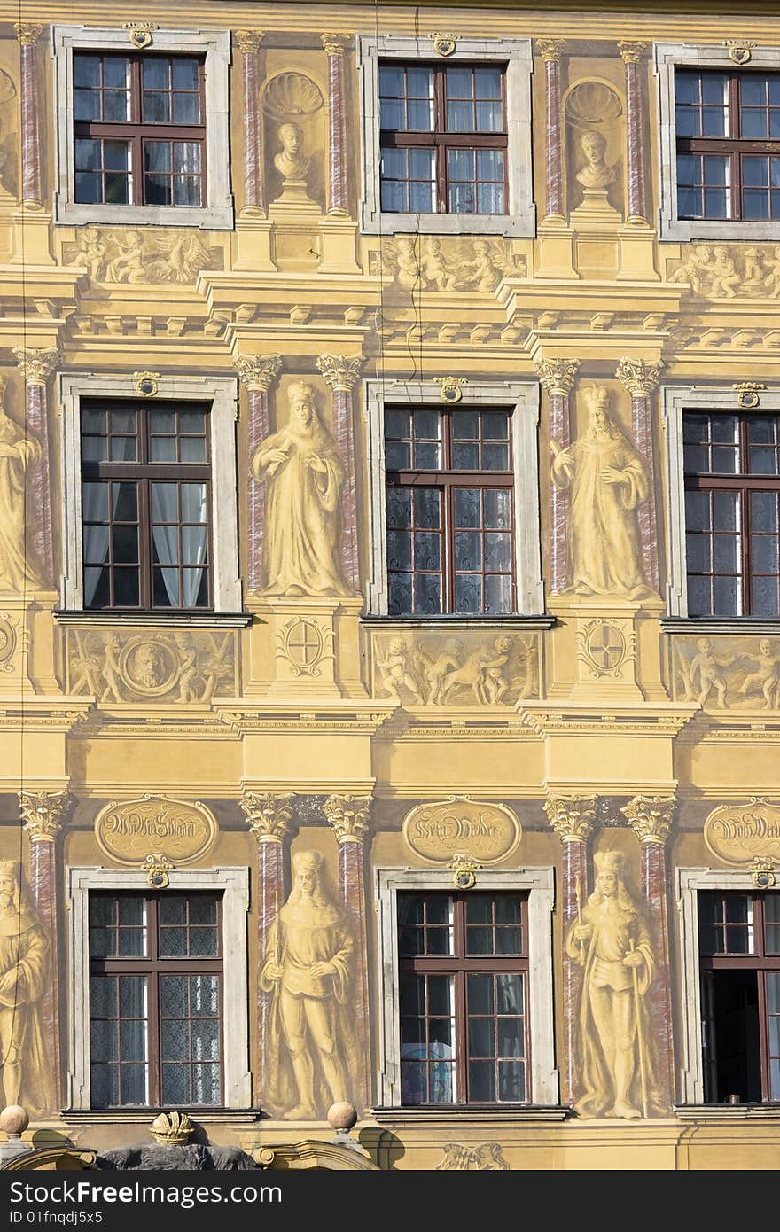 Antique apartment-house on Wroclaw Poland