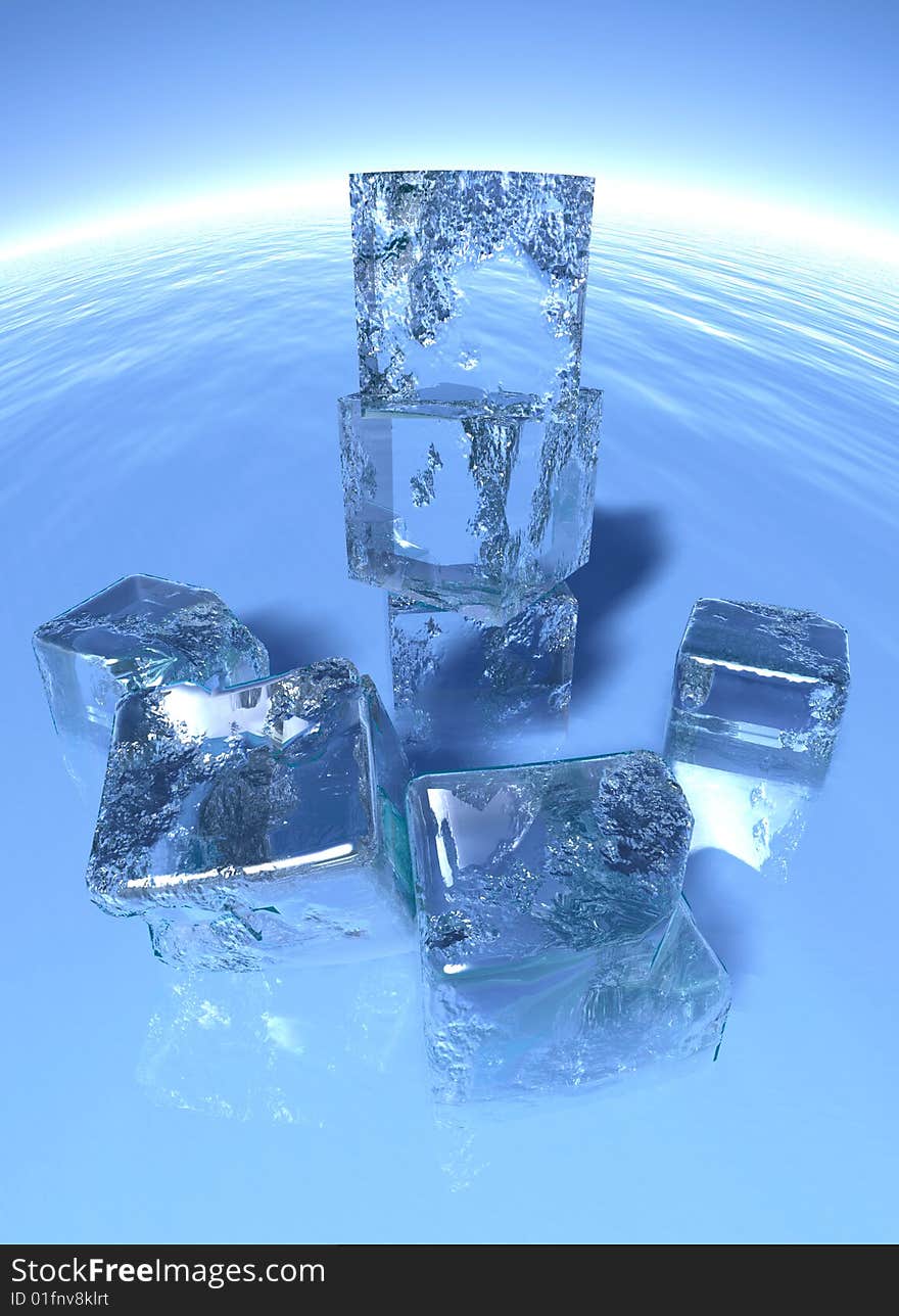 Cubes ice