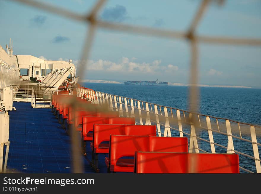 Sundown on the English Channel. Sundown on the English Channel