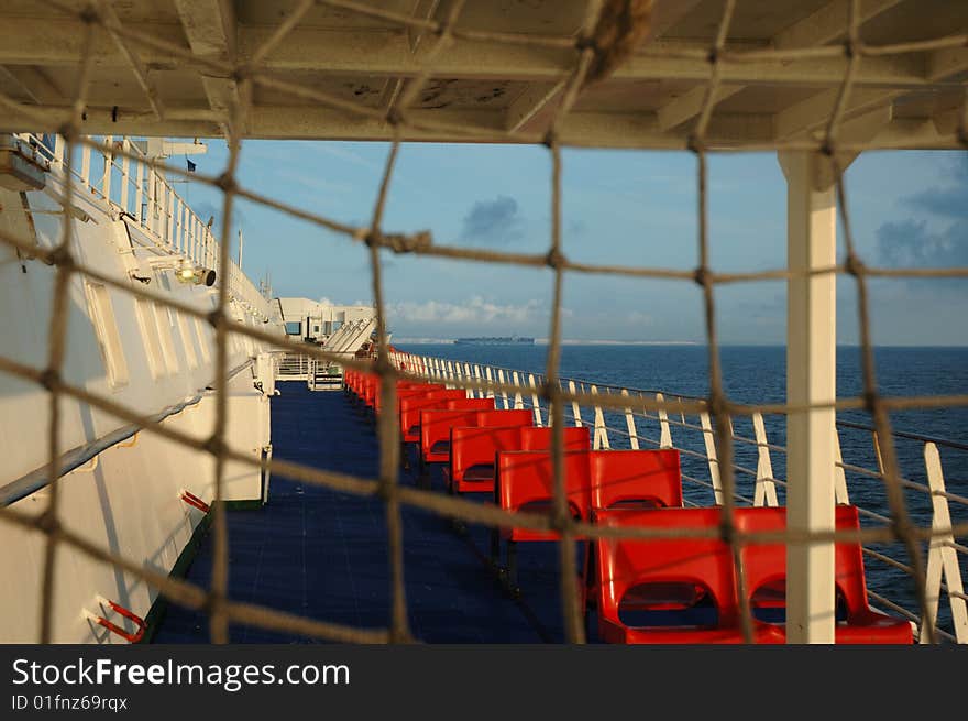 Sundown on the English Channel. Sundown on the English Channel