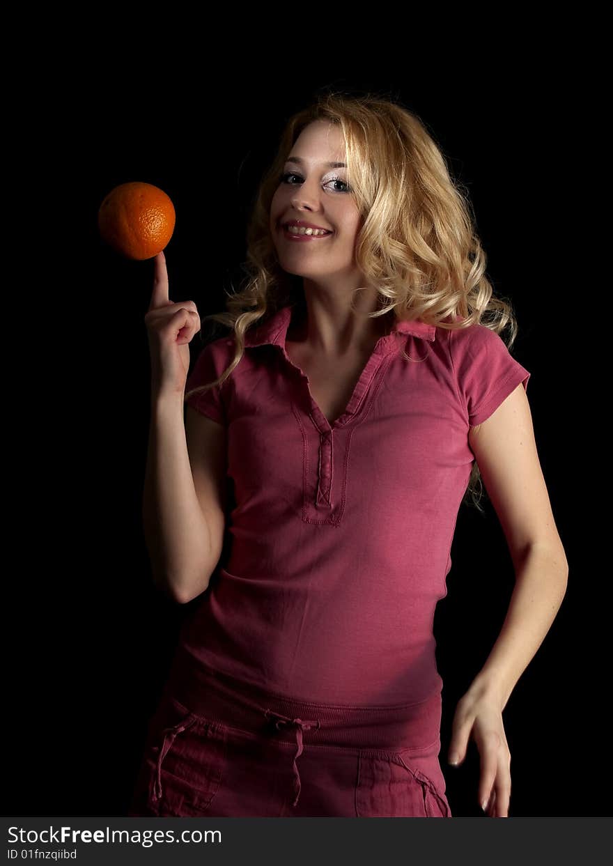 Teen Beauty Spinning Orange