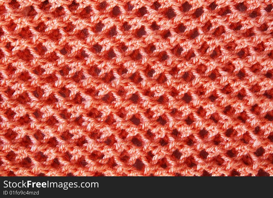 Red wool handmade textured background. Red wool handmade textured background