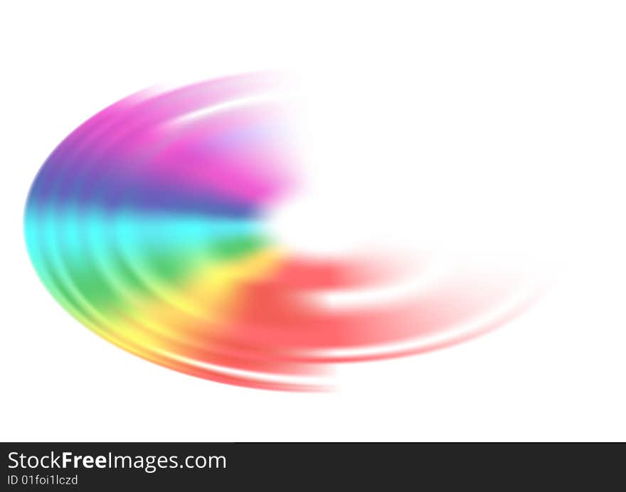 Rainbow drop, vector illustration, AI file included