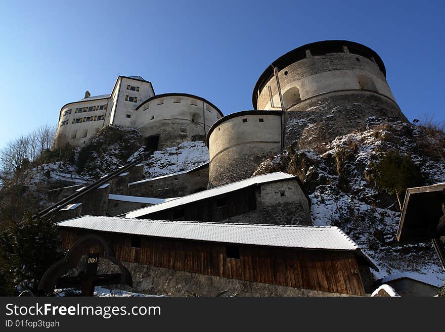 The Historical Castle in Kufstein City at the top of the Rock, Tirol, Austria . The Historical Castle in Kufstein City at the top of the Rock, Tirol, Austria .