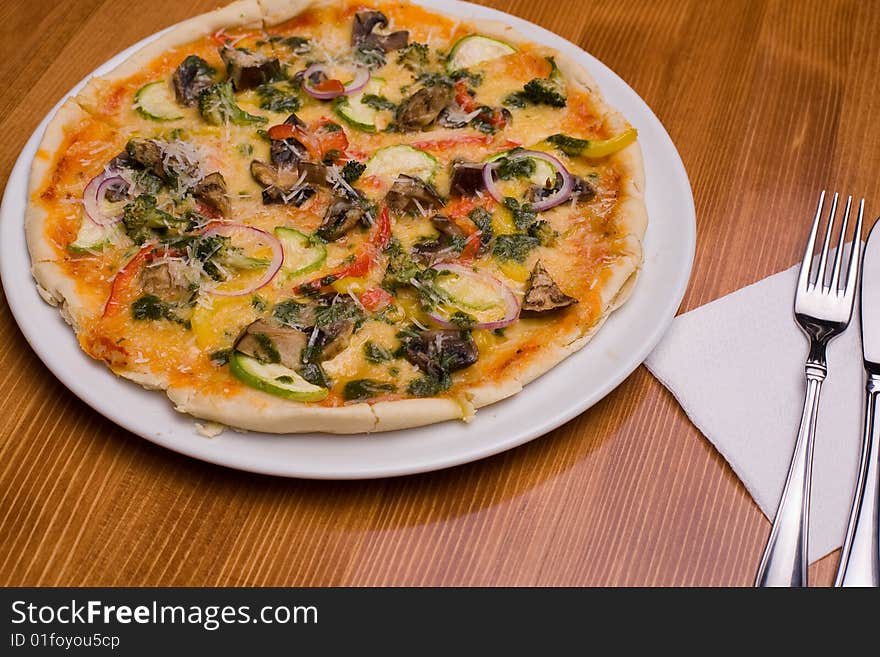 Pizza With Vegetables