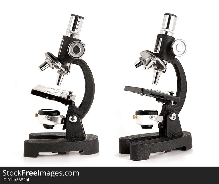 Two Views Of A Microscope