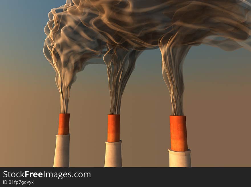 Smoking chimneys