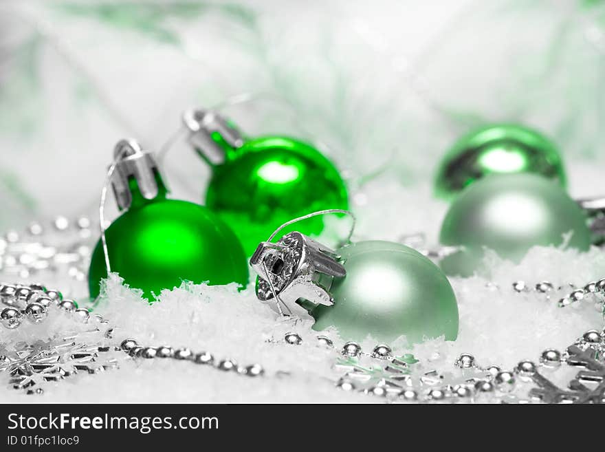 Green festive decoration