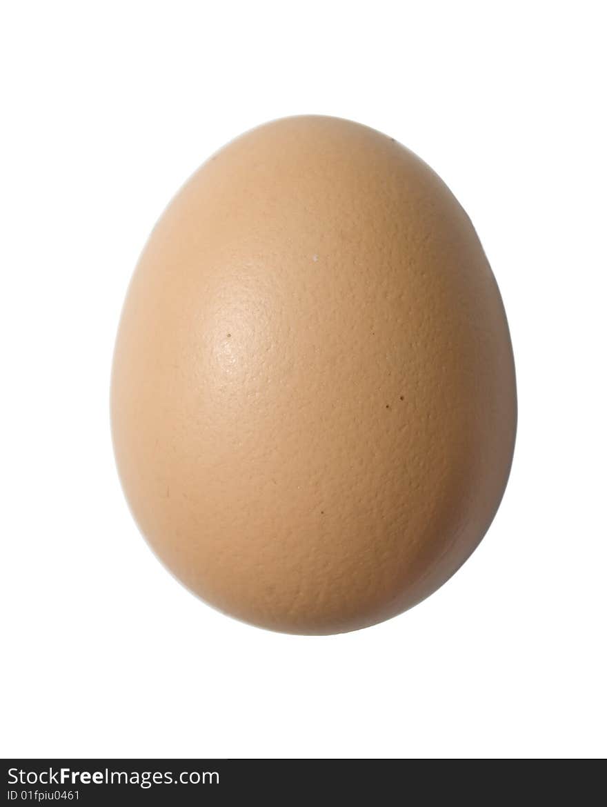 An egg isolated on white.